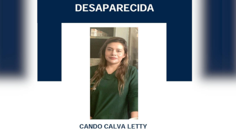 Imagen de la búsqueda de Letty Cando, quien desapareció el 2 de septiembre de 2023.