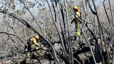 El incendio de las parroquias Puembo y Tababela, en Quito, el 8 de septiembre de 2023.