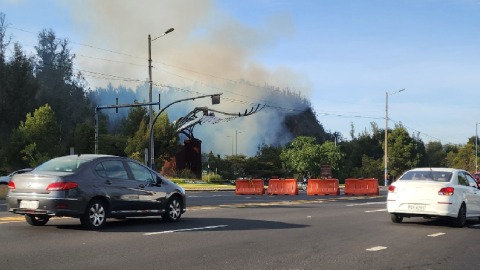 Incendio forestal sector hormigonera, el 14 de septiembre de 2023.