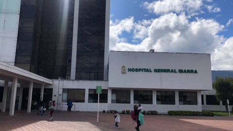 Imagen referencial del Hospital del IESS en Ibarra. Julio de 2023.