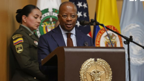 Todd Robinson, jefe antinarcóticos del Departamento de Estado de Estados Unidos, en su intervención en la Asamblea General de la ONU el 19 de septiembre de 2023.