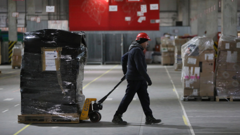 Imagen referencial de una empresa de courier, tomada en marzo de 2022.