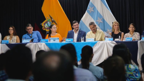 El concejo cantonal de Guayaquil sesionó en el museo municipal, el 21 de septiembre de 2023.