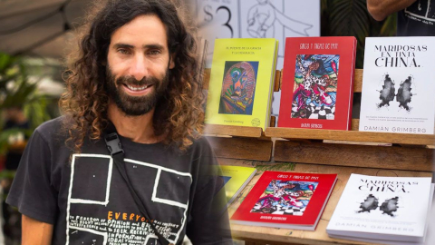 Damián Grimberg es un argentino radicado en Olón, autor de cuatro libros, todos publicados por autogestión en Ecuador.