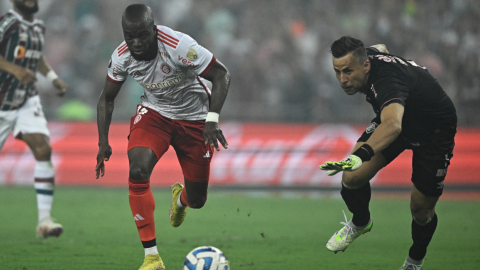 Enner Valencia durante la semifinal de ida por Copa Libertadores ante Fluminense, el 27 de septiembre de 2023.