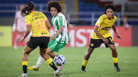 Barcelona y Atlético Nacional jugaron el 8 de octubre de 2023, en la Copa Libertadores femenina. 