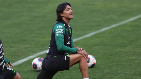 Marcelo Moreno Martins, durante un entrenamiento con Bolivia en La Paz, el 9 de octubre de 2023.