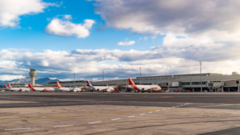 Aviones en el Aeropuerto Internacional Mariscal Sucre de Quito.