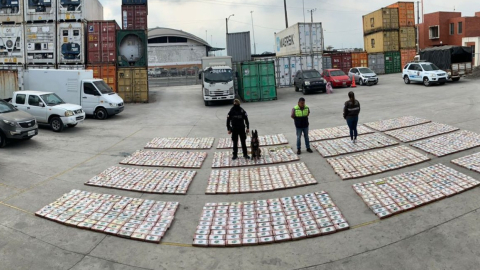 Operativo antidrogras en Guayaquil el 12 de octubre de 2023.