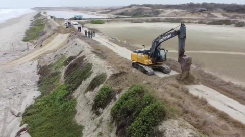 Las autoridades inhabilitaron una pista en San José, Montecristi (Manabí).