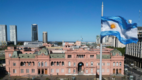 Imagen de la Casa Rosada, sede del Gobierno de Argentina.