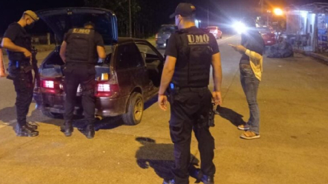 Imagen referencial sobre un operativo policial en Cañar