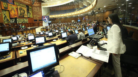 Viviana Veloz, asambleísta reelecta del correísmo que impulsó juicio político contra Lasso en mayo 2023.