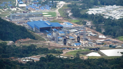 Imagen referencial del proyecto minero de cobre Mirador, en Zamora Chinchipe.