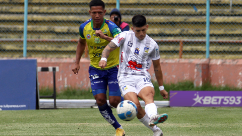 Gualaceo y Delfín empataron en el estadio Jorge Andrade Cantos, el 4 de noviembre de 2023. 