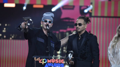 Feid y Ozuna fueron premiados a la 'Mejor Colaboración Urbana' con su tema 'Hey Mor'