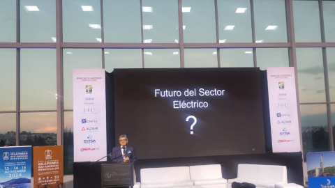 Gonzalo Uquillas, gerente de Celec, habló del pasado, presente y futuro del sector eléctrico, el 8 de noviembre de 2023.