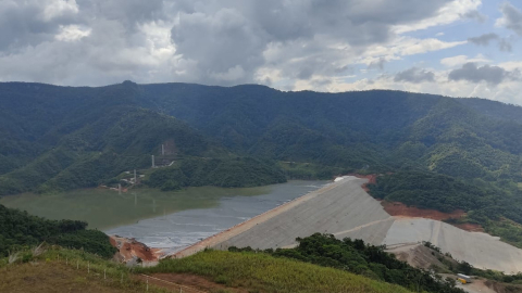 Sistema de relaves Tundayme, de la mina de cobre Mirador.