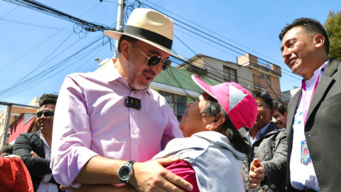 Pabel Muñoz, alcalde de Quito, en un evento el 8 de noviembre de 2022.