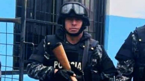 El sargento del GOE, Wilson Ortiz, fue asesinado por un extranjero en Pelileo, el 14 de noviembre de 2023.