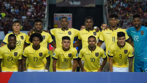 Equipo titular de Ecuador para el partido con Venezuela del 16 de noviembre, en Maturín.