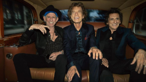 Keith Richards, Mick Jagger y Ronnie Wood, miembros de The Rolling Stones.