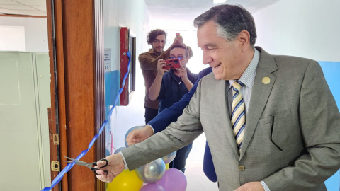 El exministro Patricio Donoso, durante una actividad en agosto de 2023.