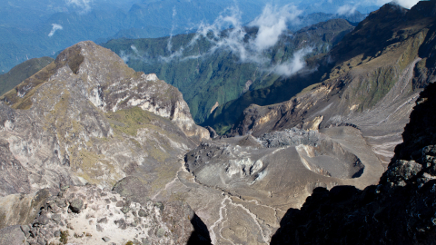 Vista del volcán Guagua Pichincha, el 16 de julio de 2012.