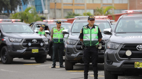 Imagen referencial sobre un operativo de la Policía peruana en Lima el 30 de noviembre de 2023.