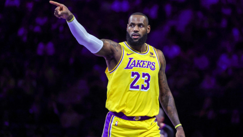 LeBron James, en la final de la Copa de la NBA con Los Angeles Lakers, el 9 de diciembre de 2023.