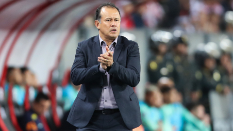 Juan Reynoso durante un partido de las Eliminatorias Sudamericanas entre Perú y Brasil, en el estadio Nacional en Lima, el 12 de septiembre de 2023.