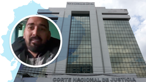 Fachada de la Corte Nacional de Justicia. / Rostro de Leandro Norero, narcotraficante asesinado en octubre de 2023.