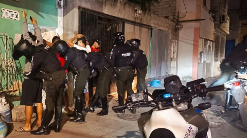 Imagen referencial. Operativo de la Policía en Guayaquil, el 21 de diciembre de 2023.