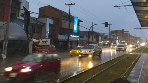 Lluvia en el sur de Cuenca el 23 de diciembre de 2023.