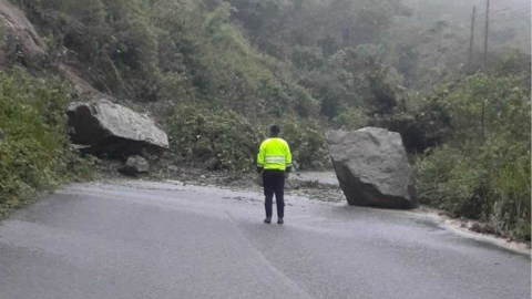 La vía Cuenca-Girón-Pasaje quedó cerrada el 31 de diciembre de 2023.