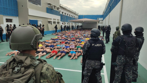 Militares en un operativo en la Penitenciaría del Litoral, el 9 de noviembre de 2023.