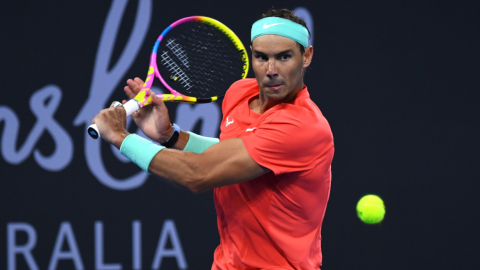 Rafael Nadal, durante el torneo de Brisbane en Australia, el 2 de enero de 2024.