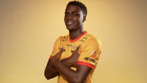 Alex Rangel, nuevo jugador de Barcelona SC, 3 de enero de 2024.