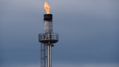 Imagen referencial de instalaciones petroleras.