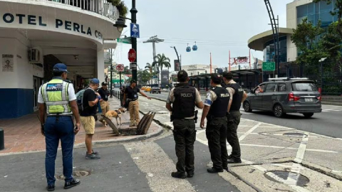 Personal de la Policía Nacional constató la denuncia por detonaciones en el Malecón.