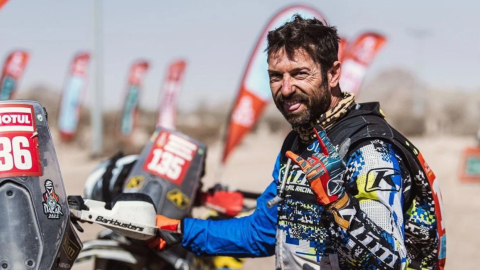 Carlos Falcón se accidentó en el Dakar, el 7 de enero de 2024. 