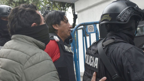 Fabricio Colón Pico, cabecilla de Los Lobos, fue detenido el 5 de enero de 2024 en Quito.