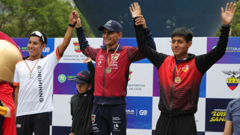 Jordy Jiménez fue el campeón de los 20 kilómetros en el Nacional de Marcha, el 3 de febrero de 2024.