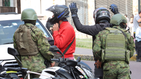 Un operativo militar en Quito, el 30 de enero de 2024. 