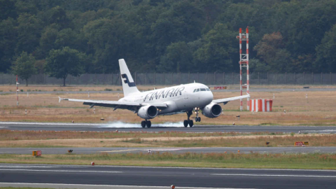 Un avión de la aerolínea Finnair, en 2018.