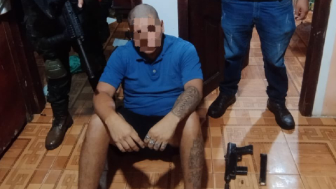 Bryan F., quien lideraba las extorsiones en Quinindé, fue detenido por las Fuerzas Armadas.