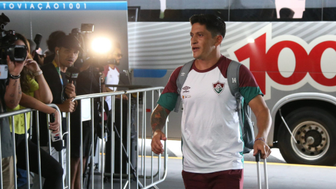 Fluminense llegó a Quito la noche de este 19 de febrero para la final de ida de la Recopa.