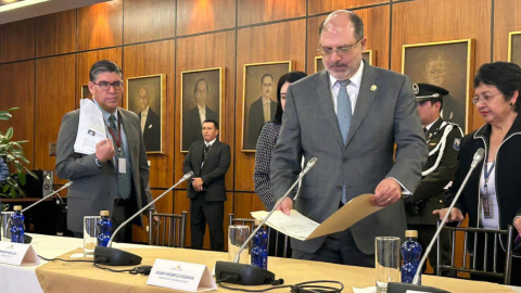 Henry Kronfle, presidente de la Asamblea Nacional. Quito, 20 de febrero de 2024