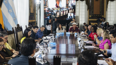 Imagen referencial de una sesión del Concejo de Guayaquil en el Salón de la Ciudad.