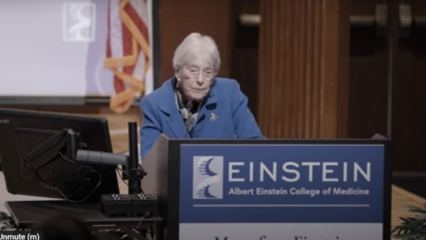 La profesora de la Escuela de Medicina del Bronx, Ruth  L. Gottesman, quien donó dinero a la institución, el 26 de febrero de 2024.